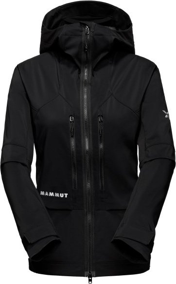 Mammut - Women's Eiger Nordwand Pro Softshell Hooded Jacket - Softshelljacke Gr M schwarz