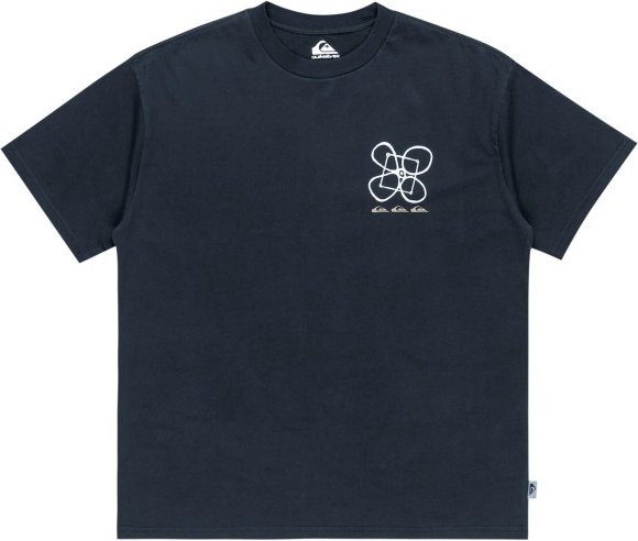 Quiksilver - HW Outside Inside S/S - T-Shirt Gr S blau