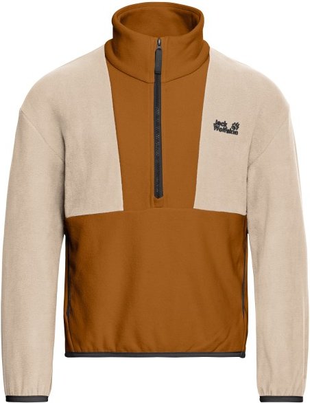 Jack Wolfskin - Kid's Colorblock Taunus Halfzip - Fleecepullover Gr 104 beige/braun