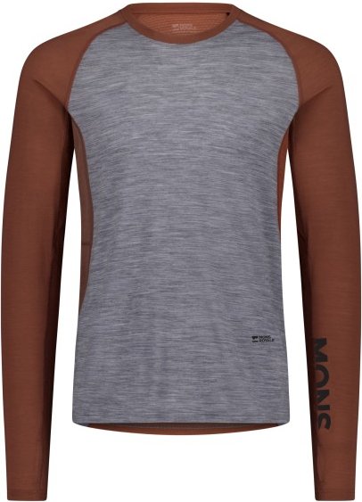 Mons Royale - Temple Merino Long Sleeve - Merinounterwäsche Gr M grau/braun