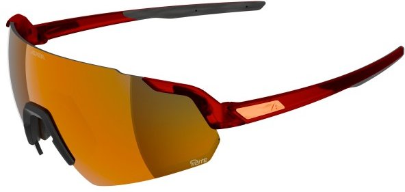 Alpina - Turbo Air Q-Lite Mirror S3 + Q-Lite Pink S1 - Fahrradbrille braun