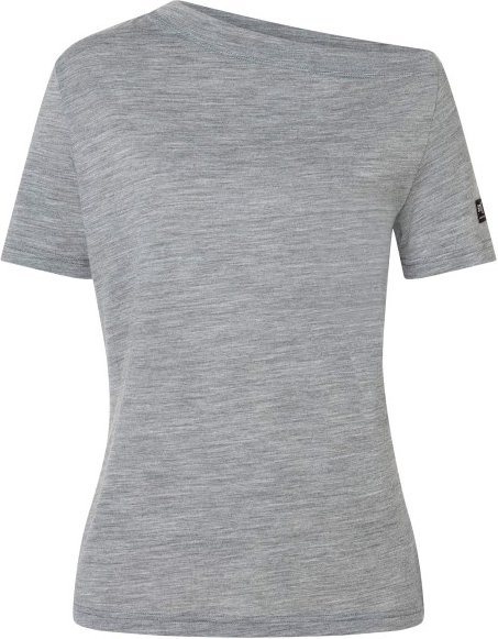 super.natural - Women's Drop Shoulder Tee - Merinoshirt Gr M grau