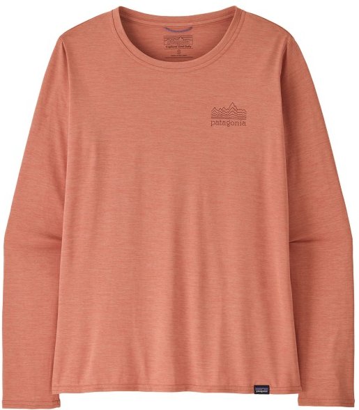 Patagonia - Women's L/S Cap Cool Daily Graphic Shirt - Longsleeve Gr S rosa