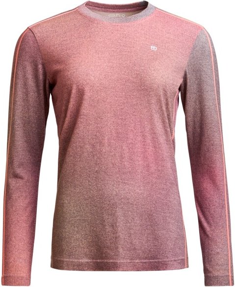 Ortovox - Women's 185 Rock'N'Wool Print L/S - Merinounterwäsche Gr L rosa