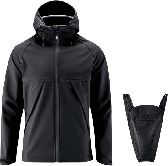 Mamalila - Softshell-Tragejacke Allrounder Dad - Softshelljacke Gr XXL schwarz