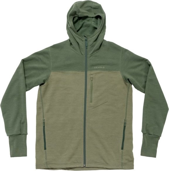 Thumbnail - Devold - Explorer Merino Hooded Jacket - Merinojacke Gr M oliv