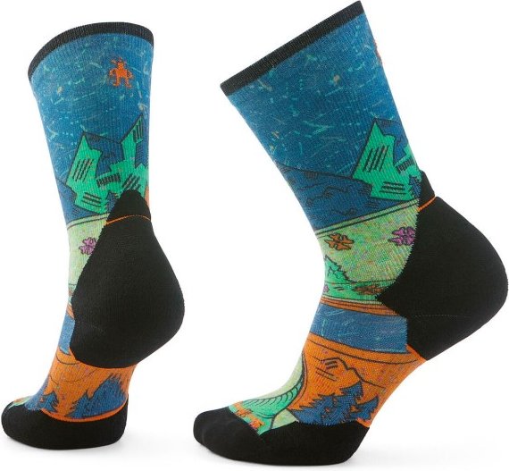 Thumbnail - Smartwool - Women's Trail Run Targtd Cush. Mountain Crew Socks - Laufsocken Gr M bunt