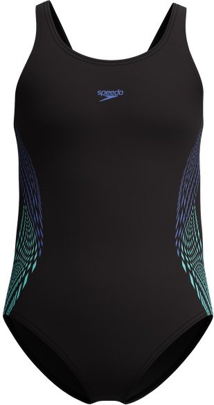 Speedo - Kid's Plastisol Placement Muscleback - Badeanzug Gr 116 schwarz