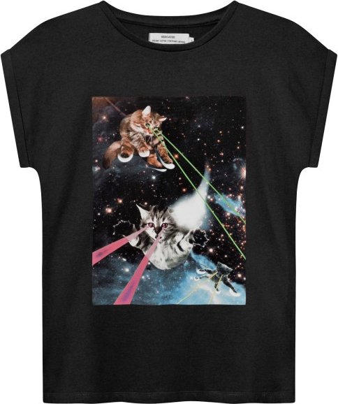 DEDICATED - Women's T-Shirt Visby Lazer Cats Gr M schwarz