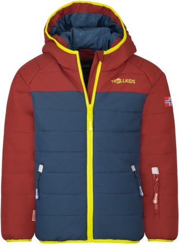 Thumbnail - Trollkids - Kid's Hafjell Snow Jacket Pro - Skijacke Gr 98 blau/rot