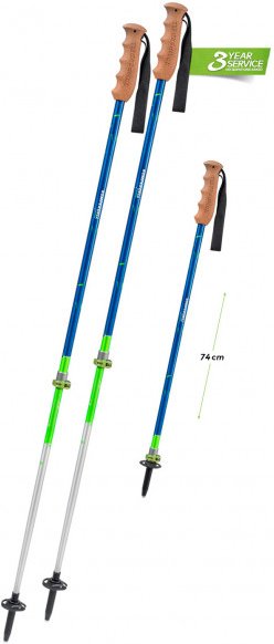 Komperdell - Kid's Peak Hunter Junior Powerlock - Trekkingstöcke Gr 90-125 cm grün