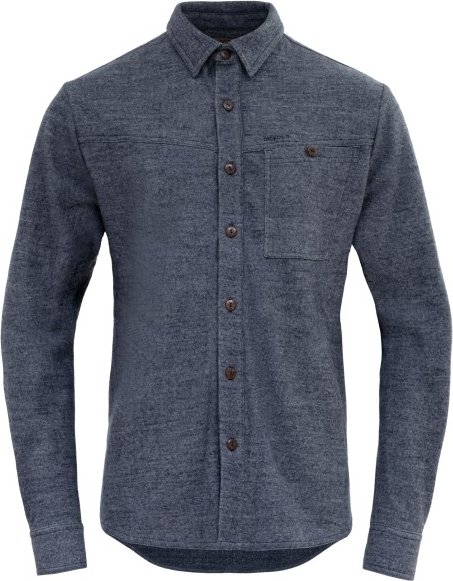 Devold - Merino Overshirt - Merinohemd Gr L blau