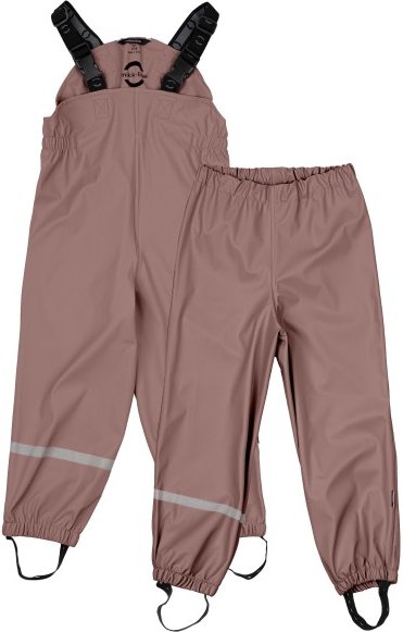 Mikk-Line - Kid's PU Rain Pant with Suspenders 104 - Regenhose Gr 116 braun