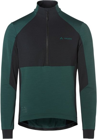 Vaude - Kuro Halfzip L/S Tricot - Radtrikot Gr M blau/schwarz
