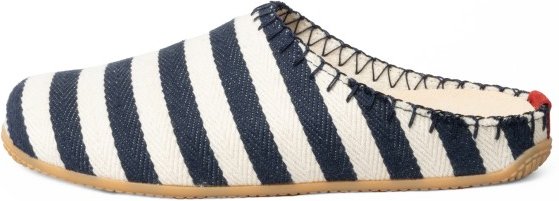 Living Kitzbühel - Women's Maritimer Streif Pantoffel - Hüttenschuhe Gr 38 weiß