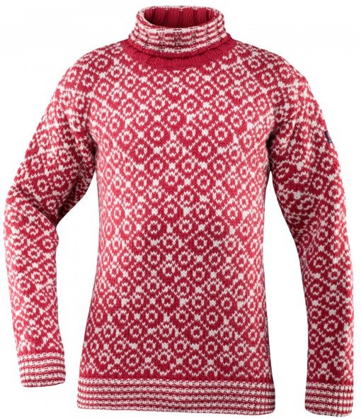 Thumbnail - Devold - Svalbard Sweat Highneck - Wollpullover Gr S rosa