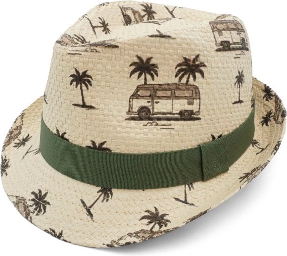 maximo - Boy's Trilby Camper Futter - Hut Gr 53 cm beige