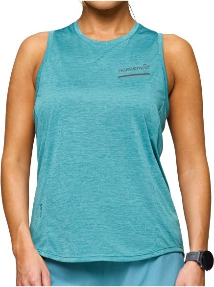 Norrøna - Women's Senja Equaliser Tank Top - Laufshirt Gr L türkis
