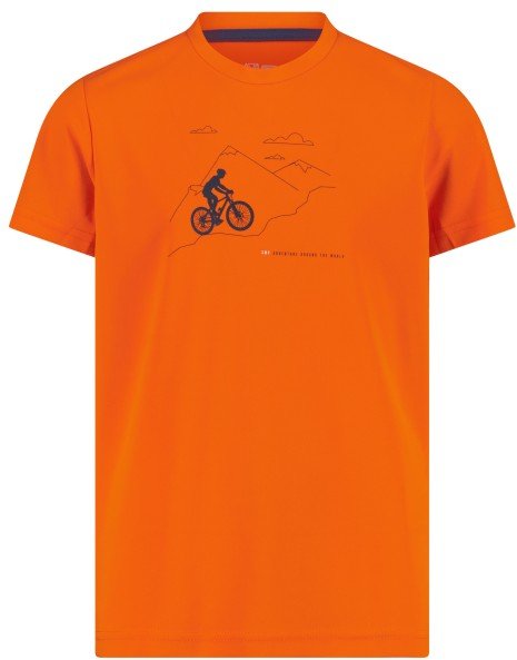 CMP - Boy's T-Shirt Piquet - Funktionsshirt Gr 140 orange