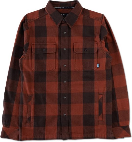 Thumbnail - KAVU - Northlake - Hemd Gr S rot/braun