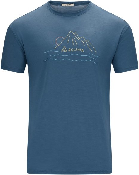 Aclima - Lightwool 140 Tee Sunset - Merinoshirt Gr XS blau