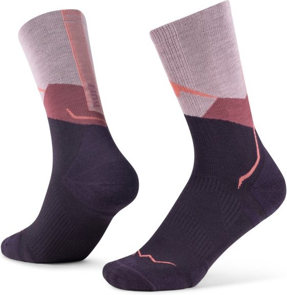 Buff - Merino Lightweight Crew Sock LWC1 - Merinosocken Gr M - EU: 39-41 bunt