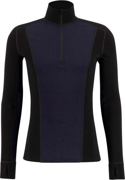 Thumbnail - Ulvang - Peak Map Half Zip Baselayer - Merinounterwäsche Gr S schwarz/blau