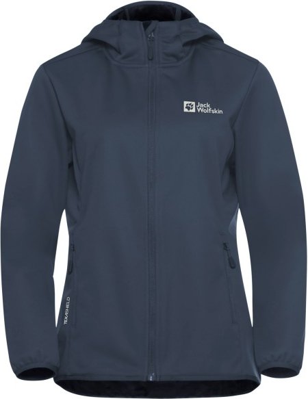 Jack Wolfskin - Women's Windhain Hoody - Softshelljacke Gr L blau