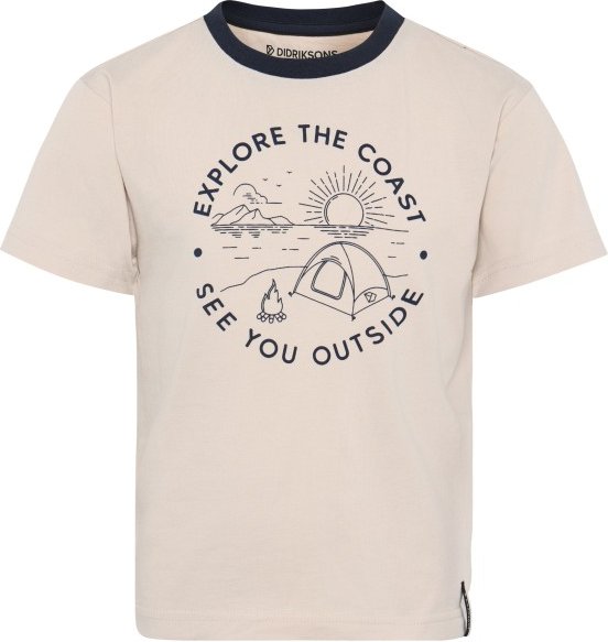 Didriksons - Kid's Mynta T-Shirt 4 - T-Shirt Gr 130 beige