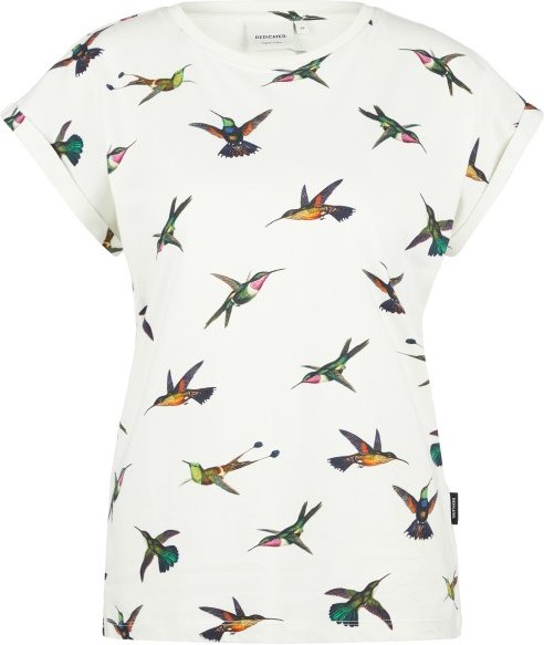 DEDICATED - Women's T-Shirt Visby Hummingbirds - T-Shirt Gr XS weiß