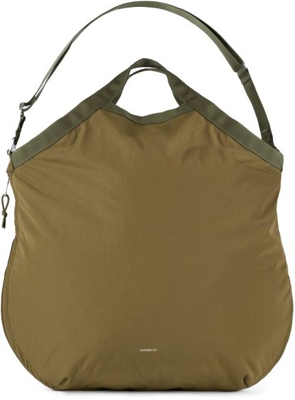 Sandqvist - Grid Tote Bag - Umhängetasche Gr 37 l oliv