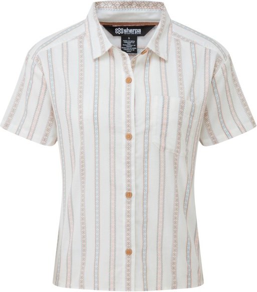 Sherpa - Women's Jaya Camp Shirt - Bluse Gr M grau/weiß