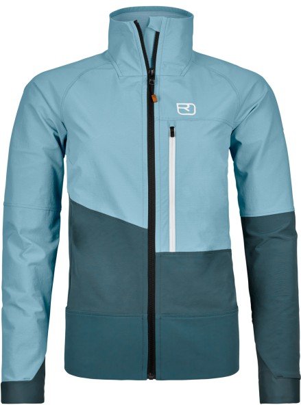 Thumbnail - Ortovox - Women's Punta Berrino Jacket - Softshelljacke Gr L türkis/blau