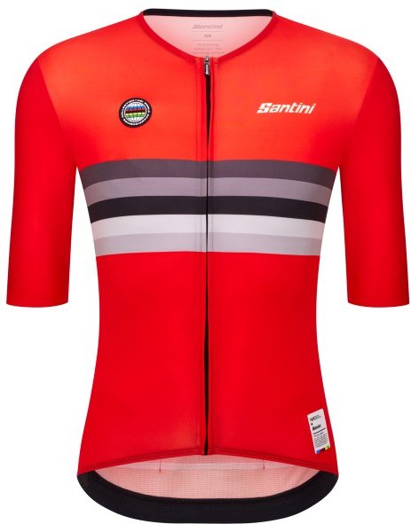 Santini - UCI World Champion Jersey - Radtrikot Gr L rot
