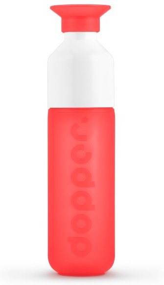 Thumbnail - Dopper - Dopper Original - Trinkflasche Gr 450 ml rot/weiß