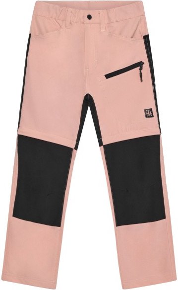 Color Kids - Kid's Pants Stretch with Zip Off - Trekkinghose Gr 116 rosa