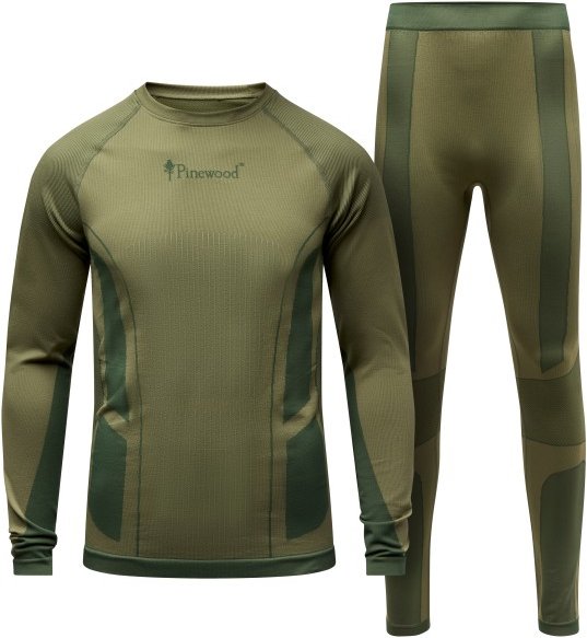 Thumbnail - Pinewood - Seamless Function Base Layer Set - Kunstfaserunterwäsche Gr XL-XXL oliv