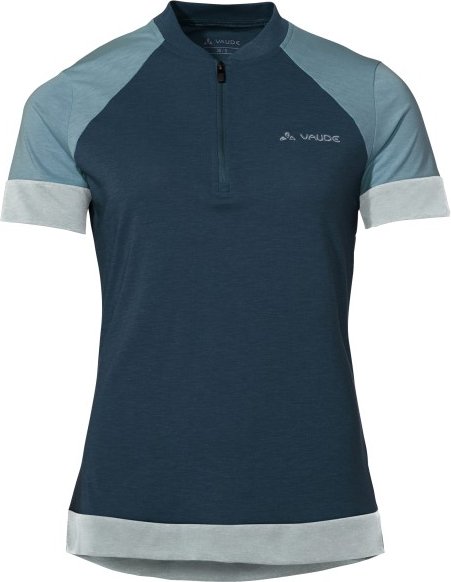 Vaude - Women's Altissimo Q-Zip Shirt - Radtrikot Gr 42 blau