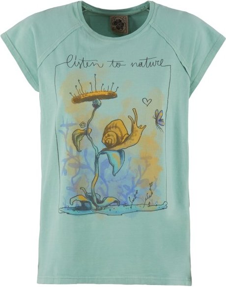 E9 - Women's Snail - T-Shirt Gr L türkis