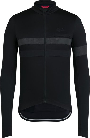 Thumbnail - Rapha - Brevet Long Sleeve Jersey - Radtrikot Gr S schwarz