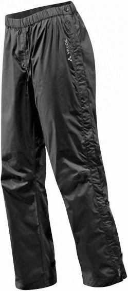 Vaude - Women's Fluid Full-Zip Pants S/S - Regenhose Gr 34 - Short schwarz
