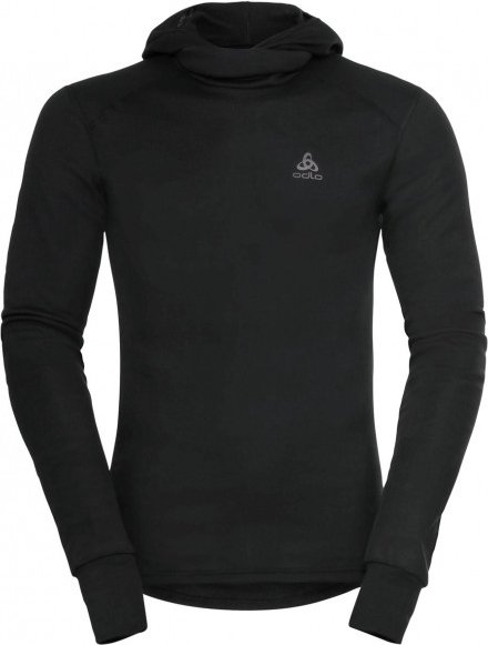 Thumbnail - Odlo - Base Layer Top With Facemask L/S Active Warm Eco - Kunstfaserunterwäsche Gr S schwarz