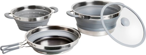 Brunner - Volcano Pasta al Volo Fold-Away - Topf-Set Gr Ø 24 cm grau