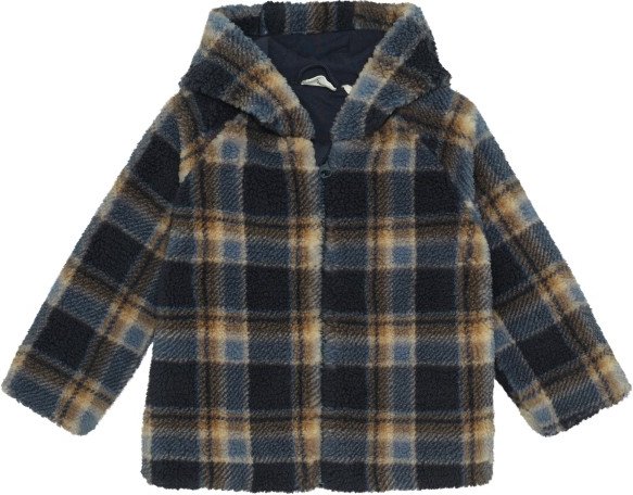 Minymo - Kid's Jacket Teddy with Lining - Fleecejacke Gr 80 grau