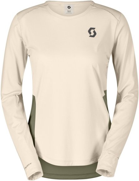 Thumbnail - Scott - Women's Tee Endurance Tech L/S - Funktionsshirt Gr XS beige/weiß