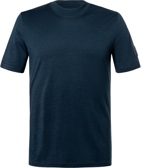 super.natural - Casual Rib Bio Jersey Tee - Merinoshirt Gr 54 - XL blau
