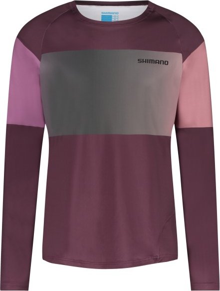 Thumbnail - Shimano - Myoko Long Sleeve Jersey Warm - Radtrikot Gr M lila