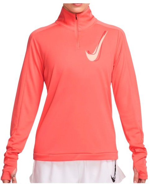 Nike - Women's Swoosh 1/2-Zip Running Mid Layer - Laufshirt Gr L rot