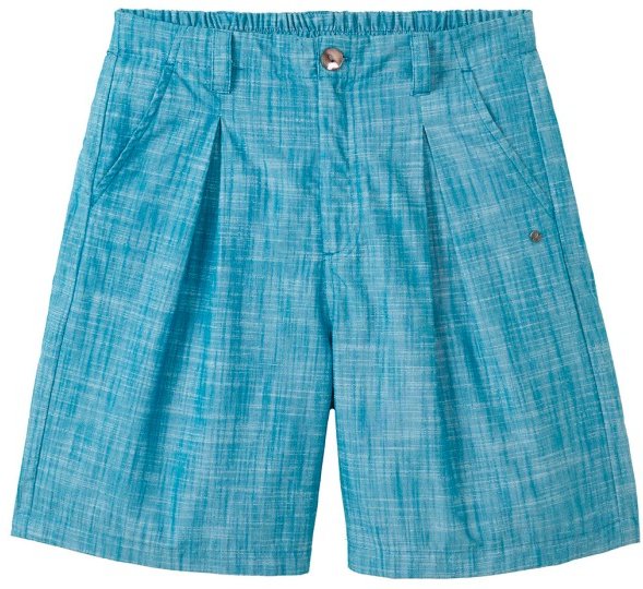 Tranquillo - Women's High Waist Shorts in Leinenoptik - Shorts Gr 36 türkis/blau