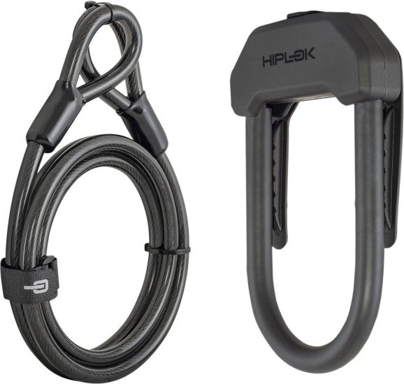 Hiplok - DX Plus With 2 M Cable - Fahrradschloss Gr One Size grau
